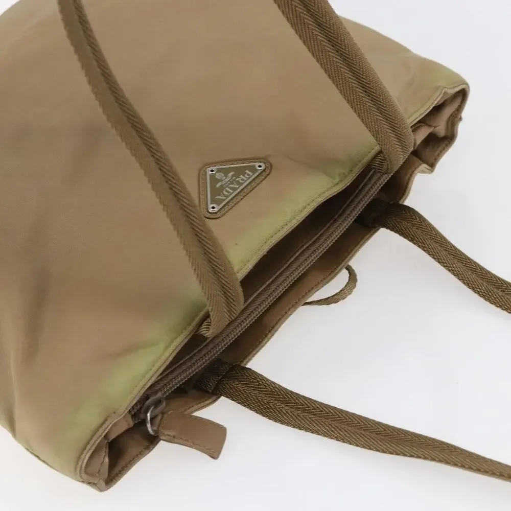 Prada Nylon Tote Bag Beige